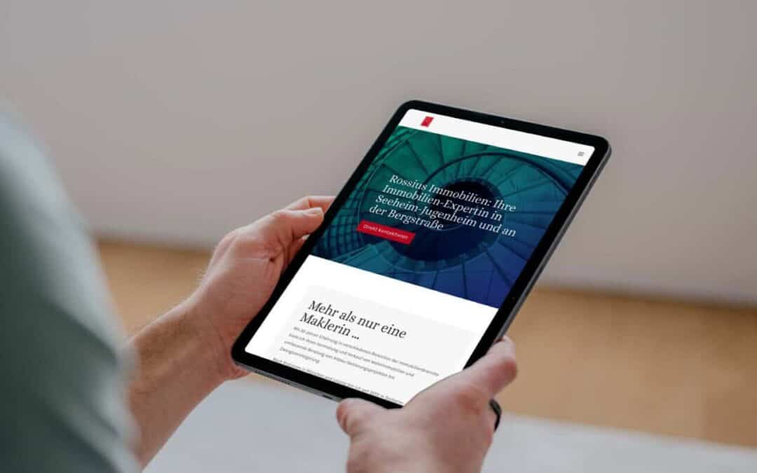 Website für Immobilienmakler: Rossius Immobilien