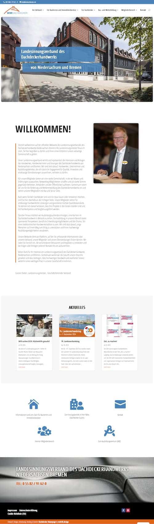 website für verband - verbandswebsite LIV
