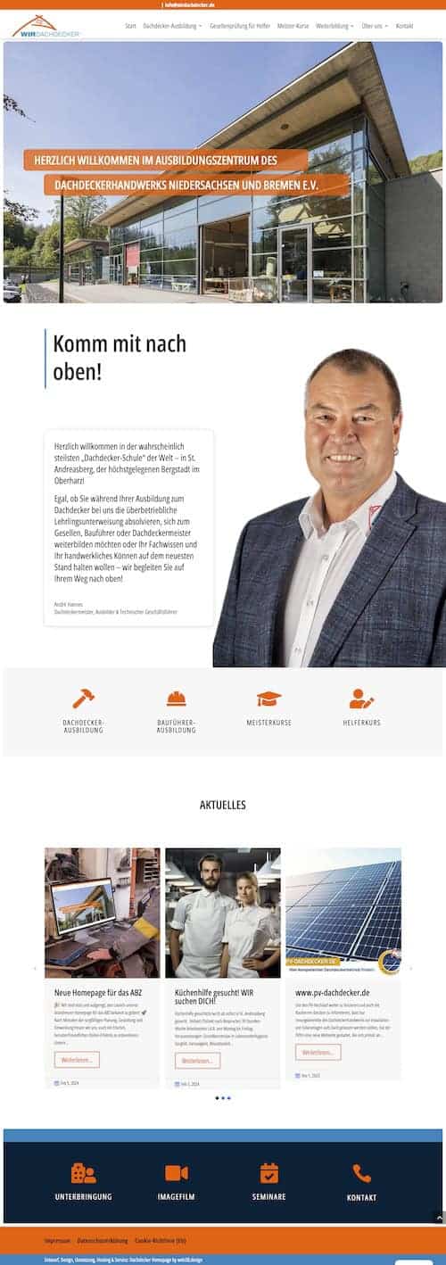 Website für Verband - verbandswebsite ABZ