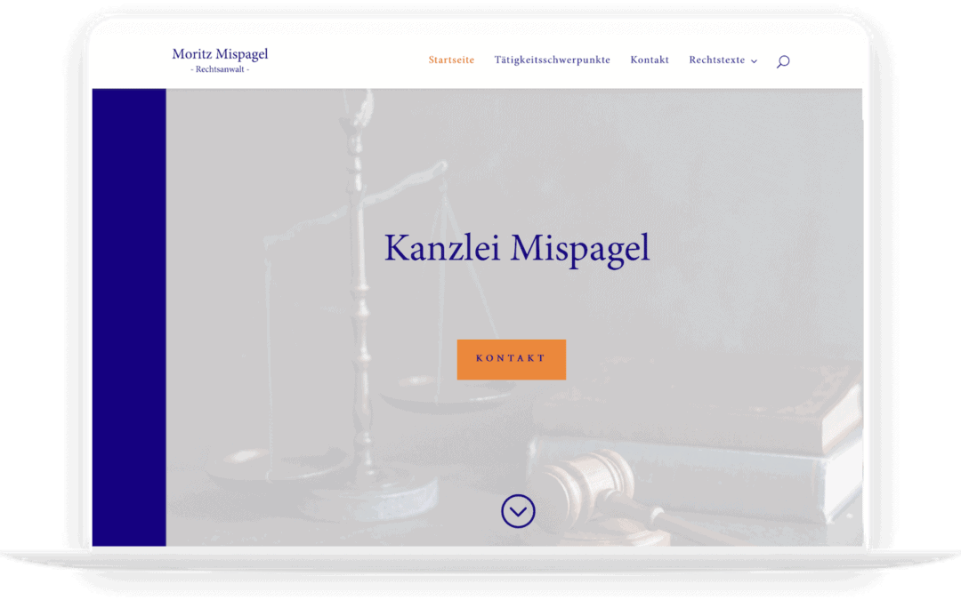Website für Rechtsanwalt Moritz Mispagel