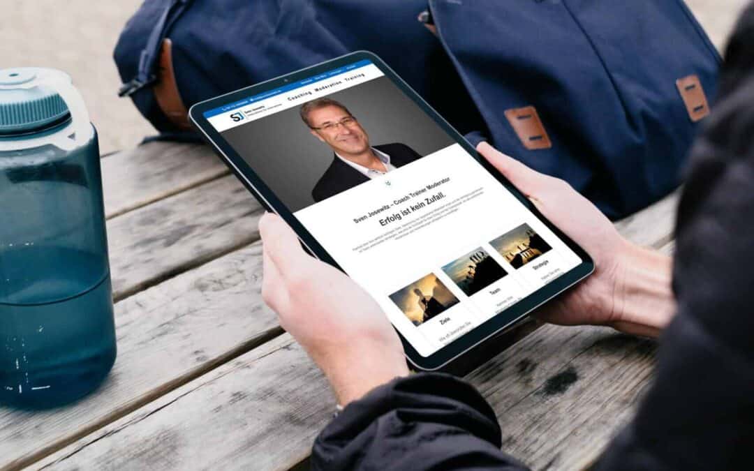 Website für Coach, Trainer und Moderator Sven Josewitz