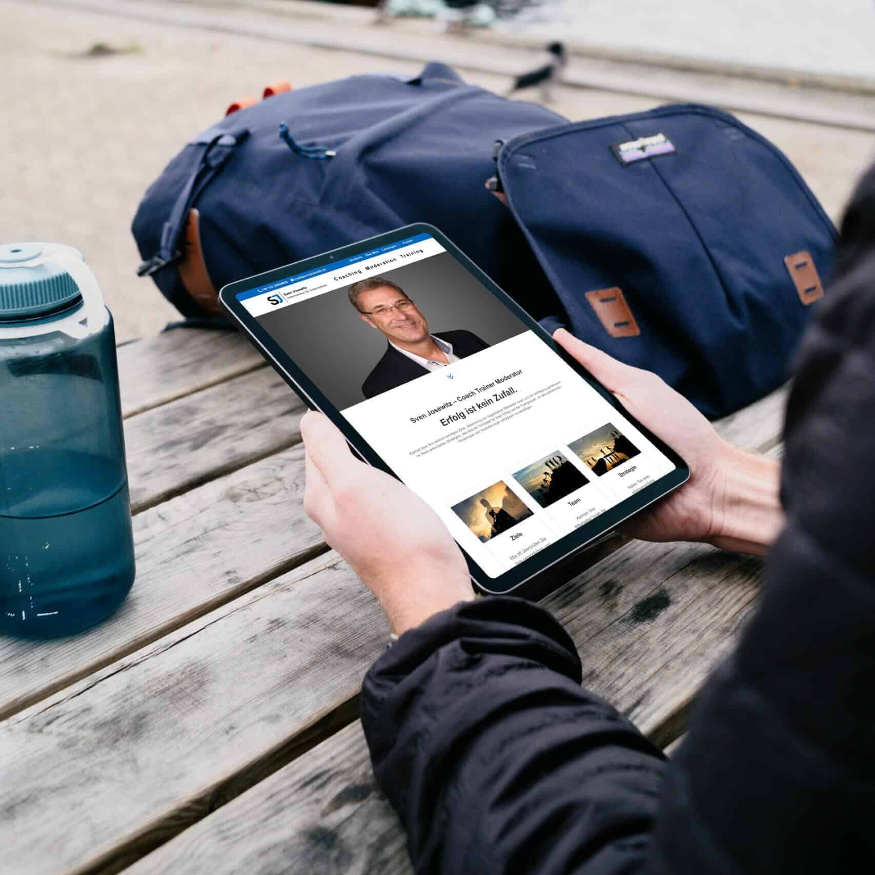 website für Coach, Trainer, Moderator Sven Josewitz - Coaching Homepage