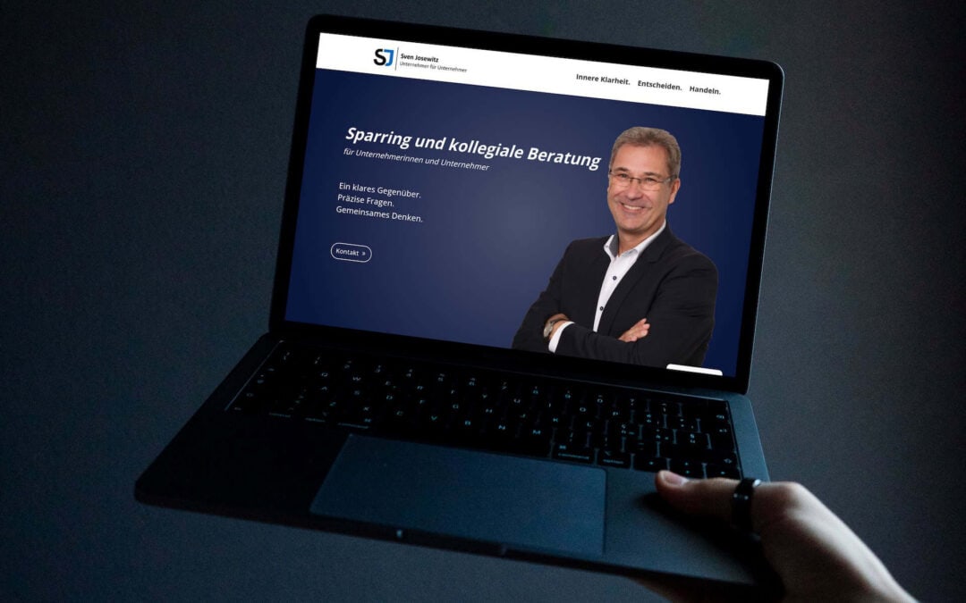 Website Berater: neuer Onepager für Sven Josewitz